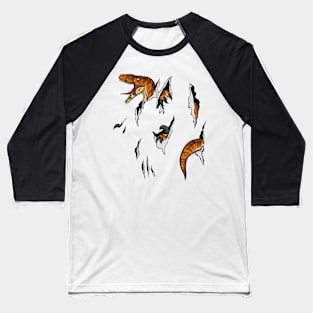 Velociraptor Escape Baseball T-Shirt